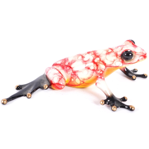 59 - Tim Cotterill / The Frogman (b.1950) - Frog, 2015 - A contemporary painted bronze worked sculpture f... 