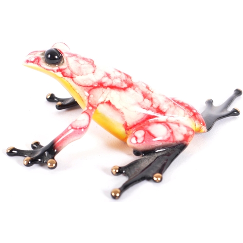 59 - Tim Cotterill / The Frogman (b.1950) - Frog, 2015 - A contemporary painted bronze worked sculpture f... 