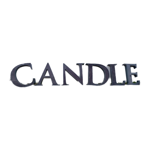 595 - Yankee Candle - A set of Contemporary large advertising point of sale exterior hanging letters readi... 