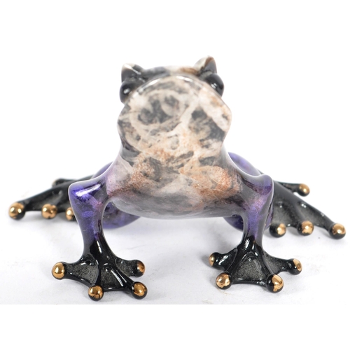 61 - Tim Cotterill / The Frogman (b.1950) - Frog, 2009 - A contemporary painted bronze worked sculpture f... 