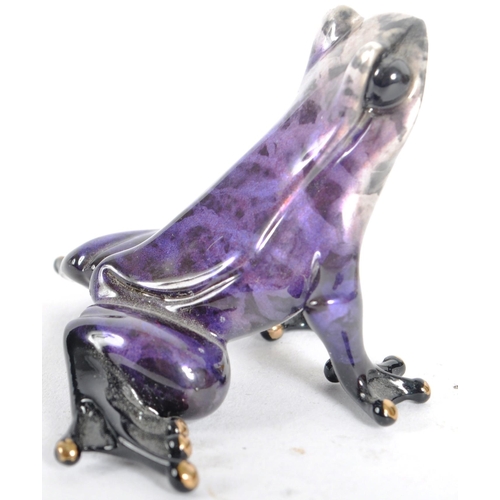 61 - Tim Cotterill / The Frogman (b.1950) - Frog, 2009 - A contemporary painted bronze worked sculpture f... 