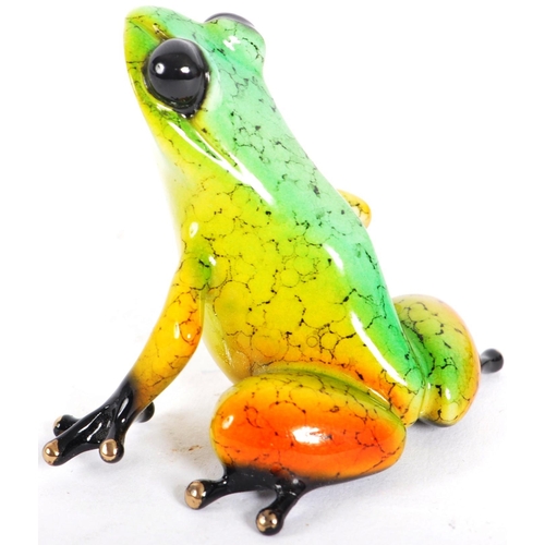 62 - Tim Cotterill / The Frogman (b.1950) - Frog, 2014 - A contemporary painted bronze worked sculpture f... 