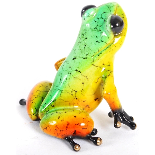 62 - Tim Cotterill / The Frogman (b.1950) - Frog, 2014 - A contemporary painted bronze worked sculpture f... 