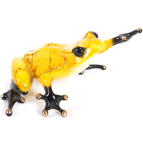 64 - Tim Cotterill / The Frogman (b.1950) - Frog, 2015 - A contemporary painted bronze worked sculpture f... 