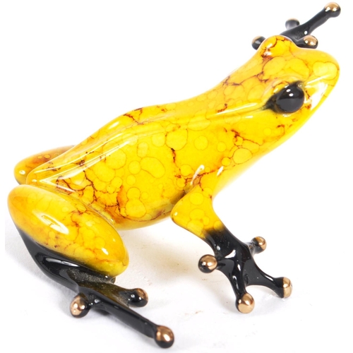 64 - Tim Cotterill / The Frogman (b.1950) - Frog, 2015 - A contemporary painted bronze worked sculpture f... 