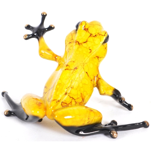 64 - Tim Cotterill / The Frogman (b.1950) - Frog, 2015 - A contemporary painted bronze worked sculpture f... 