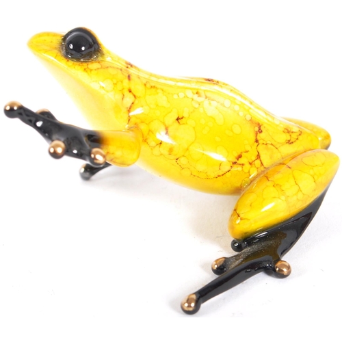 64 - Tim Cotterill / The Frogman (b.1950) - Frog, 2015 - A contemporary painted bronze worked sculpture f... 