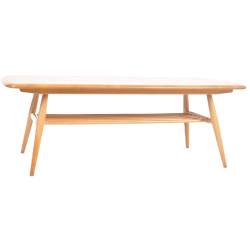 7 - Lucian Ercolani - Ercol - Model 459 - A retro vintage mid 20th Century beech & elm coffee table / lo... 