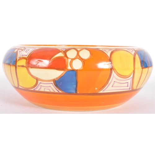 70 - Clarice Cliff - Melon - A vintage 20th Century 1930s Art Deco fruit bowl / centrepiece hand painted ... 