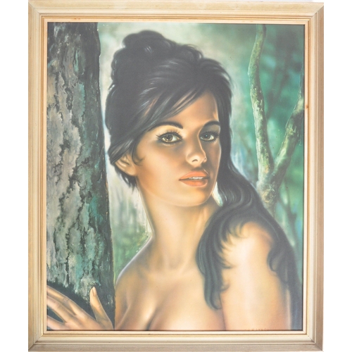 71 - Joseph Henry Lynch (Born 1911 -1989) - Tina - A retro vintage mid 20th Century 1960s portrait painti... 