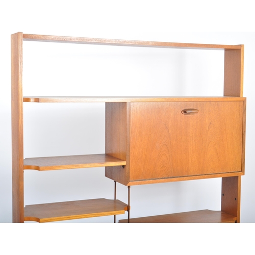 80 - G Plan - Brazilia Brasilia Range - A retro mid 20th Century teak room divider having an open shelved... 