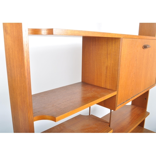 80 - G Plan - Brazilia Brasilia Range - A retro mid 20th Century teak room divider having an open shelved... 