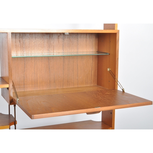 80 - G Plan - Brazilia Brasilia Range - A retro mid 20th Century teak room divider having an open shelved... 