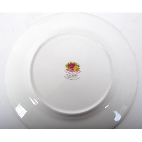 108 - A vintage 20th century Royal Albert Country Roses bone china tea service. The service comprising of ... 