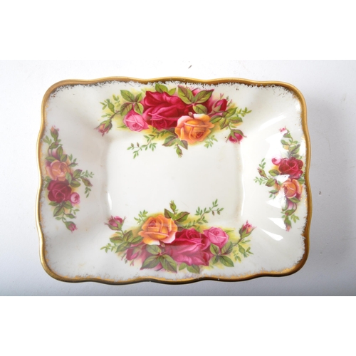 108 - A vintage 20th century Royal Albert Country Roses bone china tea service. The service comprising of ... 