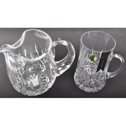 144 - Waterford Crystal - A NOS New Old Stock boxed Waterford Crystal glass to include a Lismore beer mug ... 