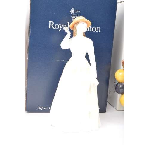 159 - Royal Doulton - A collection of NOS New Old Stock boxed Royal Doulton figurines / teapots to include... 