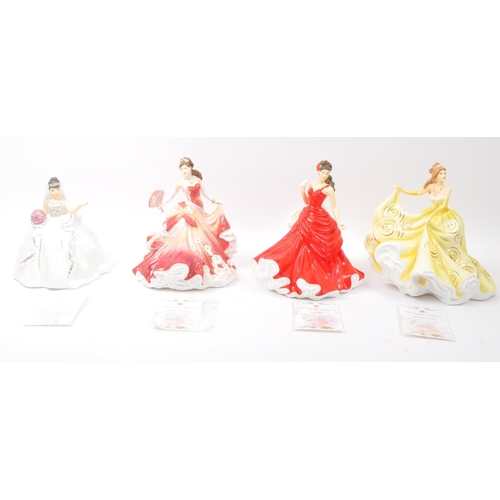 161 - The English Ladies Co - Four NOS New Old Stock boxed The English Ladies Company bone china figurines... 