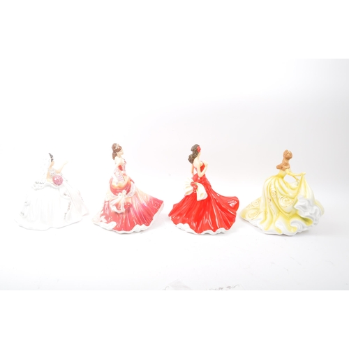 161 - The English Ladies Co - Four NOS New Old Stock boxed The English Ladies Company bone china figurines... 