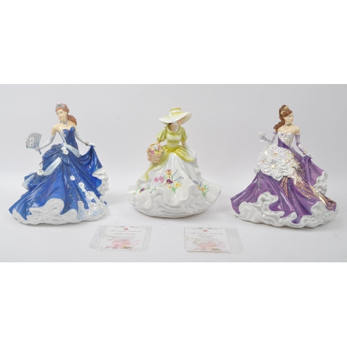 187 - The English Ladies Co - Four NOS New Old Stock boxed The English Ladies Company bone china figurines... 