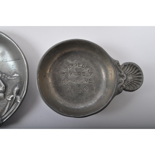 348 - A collection of 19th century and later pewter pieces to include Knighthood, Argent, Unity, Civic, Th... 