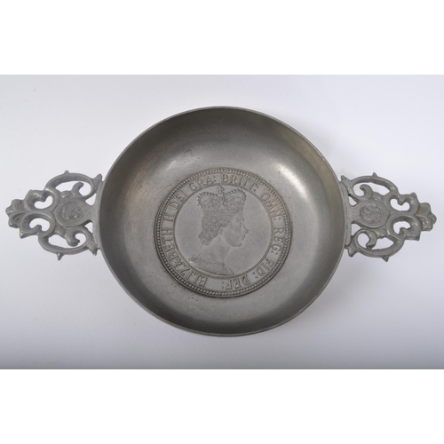 348 - A collection of 19th century and later pewter pieces to include Knighthood, Argent, Unity, Civic, Th... 