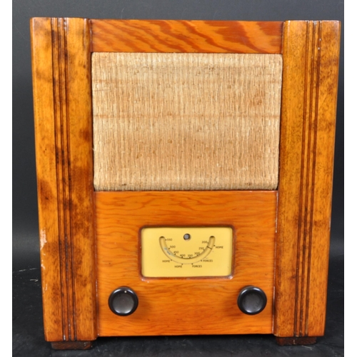 399 - A WWII World War Two circa. 1950's wartime civilian receiver. Issued by the B.T.H Co. The radio bein... 