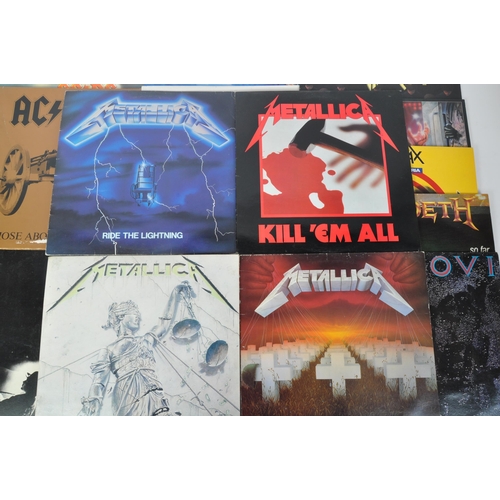 400 - An assortment of 20th century LP long play vinyl records. The lot to include ACDC Blow Up Your Video... 