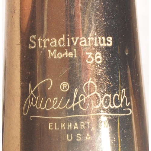 403 - Bach - Stradivarius Model 36 Trombone - A 20th century American Bach Stradivarius Model 36 brass and... 