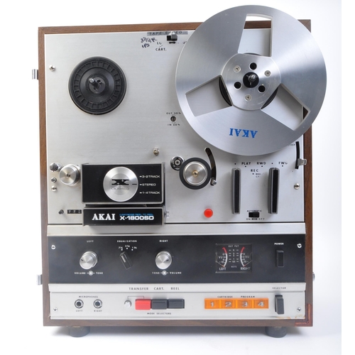 404 - Akai - An Akai X-1800SD Cross Field Super Deluxe reel to reel recorder in wooden case. Serial No. 60... 