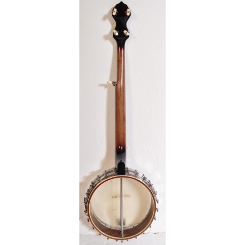 440 - A Gold Tone - OT800LH - Left Handed Banjo. The instrument having an extensively decorated fretboard ... 