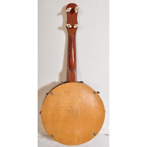 442 - John Grey & Sons of London - Original vintage mid 20th century banjolele. With ebonised fretboard. D... 