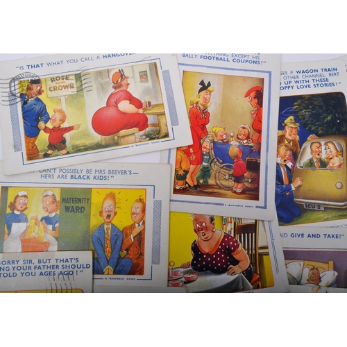 464 - A Bamforth Comic - A collection of approximately 30 Bamforth Comic 1950's and 1960's vintage comical... 