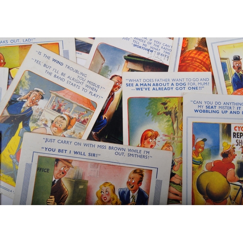 464 - A Bamforth Comic - A collection of approximately 30 Bamforth Comic 1950's and 1960's vintage comical... 