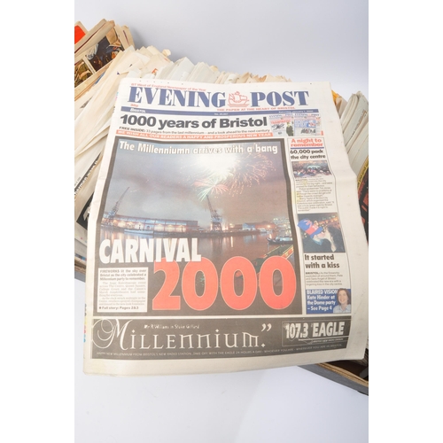 469 - A large collection of vintage 20th Century British newspapers and supplements spanning 1943-2022. Co... 