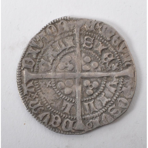 474 - A Henry VI (1422-1461), Groat Annulet issue (1422-1427), Calais Mint legend reads ANGLIE or ANGL. ob... 