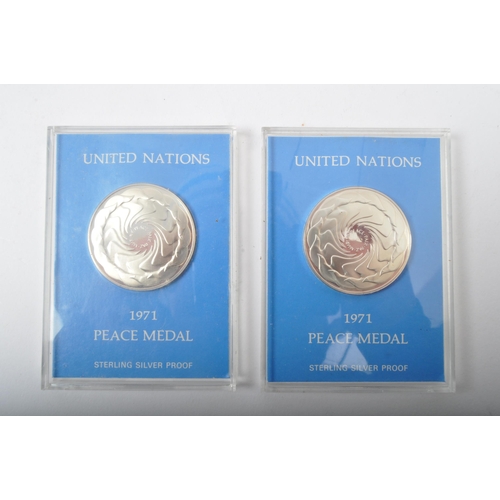 476 - An assortment of proof sterling silver & 999 fine silver commemorative coins. The lot to include a l... 