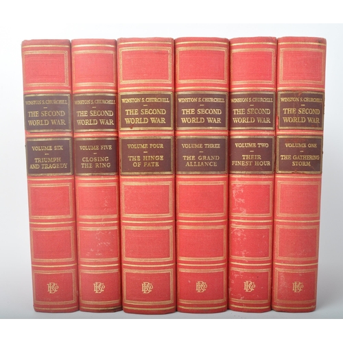 489 - A complete six volumes mid 20th century circa 1950s 'The Second World War' 