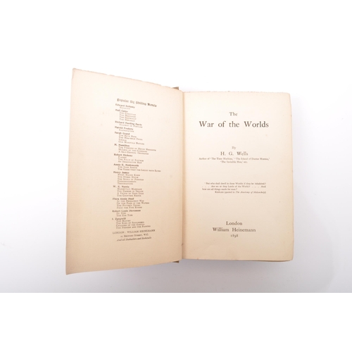 500a - Wells, H. G. The War of the Worlds, first edition, first issue with 16pp. publisher's advertisements... 