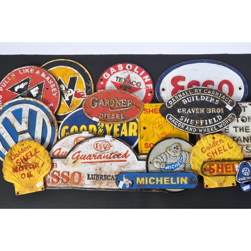 500 - Large set of cast iron reproduction signs (17 in total) & VW Bottle Opener to include Shell Oil, Ess... 