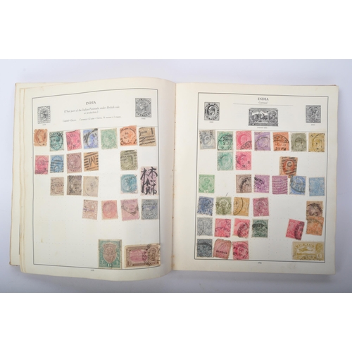 507 - A collection of 19th century and later British and foreign postage stamps to include seven Victorian... 