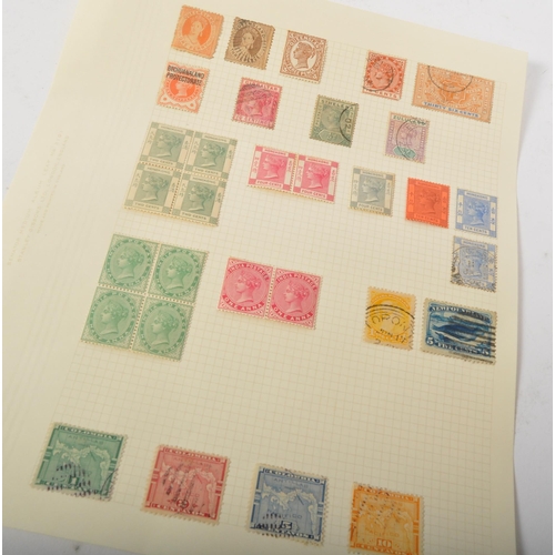 508 - A collection vintage 20th Century UK franked and unfranked stamps. Including penny reds, high value ... 