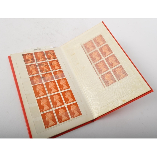 508 - A collection vintage 20th Century UK franked and unfranked stamps. Including penny reds, high value ... 