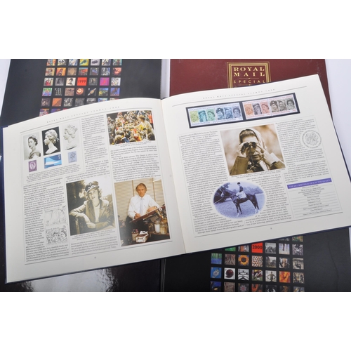 514 - An assortment of 20th century Royal Mail Special Stamps hardback stamps yearbooks with sleeves. The ... 