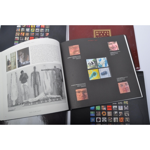 514 - An assortment of 20th century Royal Mail Special Stamps hardback stamps yearbooks with sleeves. The ... 