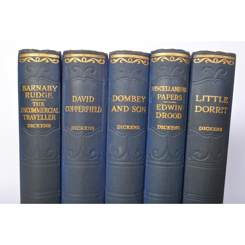 516 - Charles Dickens (1812 - 1870) - Sixteen (16) volumes hardback books - Illustrated by Phiz. London: H... 