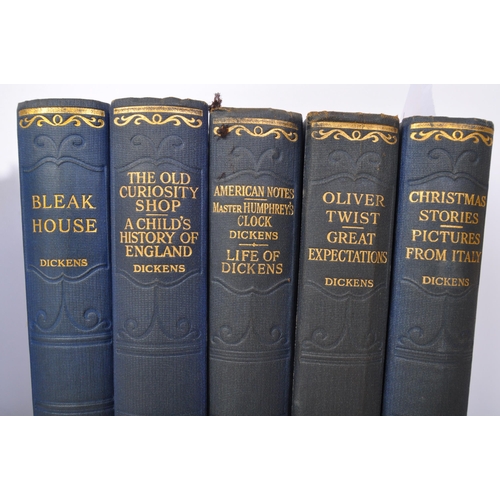 516 - Charles Dickens (1812 - 1870) - Sixteen (16) volumes hardback books - Illustrated by Phiz. London: H... 