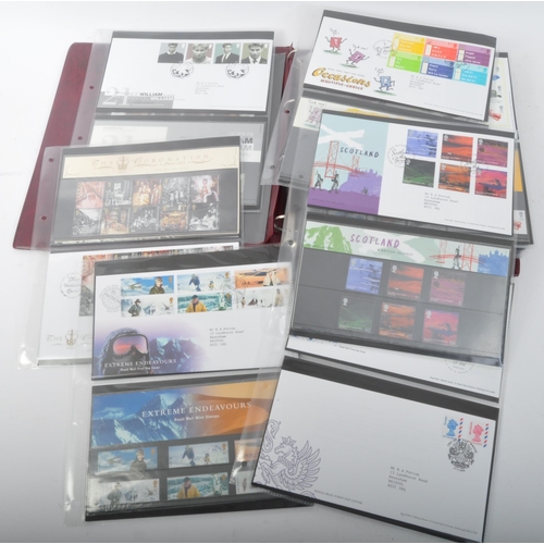 517 - An extensive 2002 to 2004 presentation packs & first day cover stamps album. The collection comprisi... 