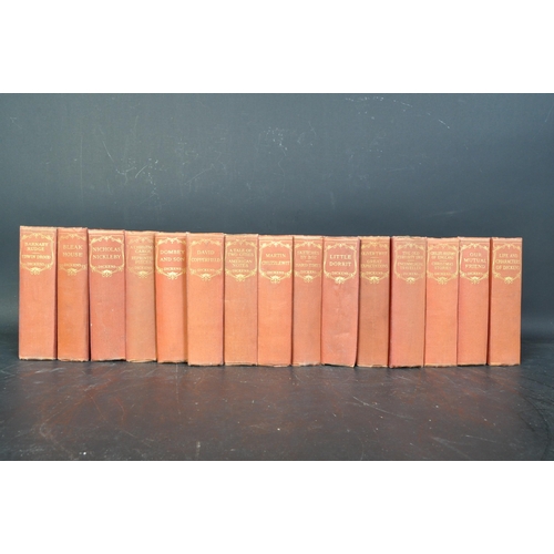 544 - A collection of fifteen volumes of Charles Dickens novels published by Odhams Press Limited.