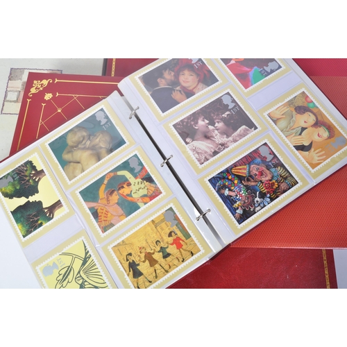 545 - An extensive collection of 20th century albums of stamp postcards from the 1970's and onwards. All h... 